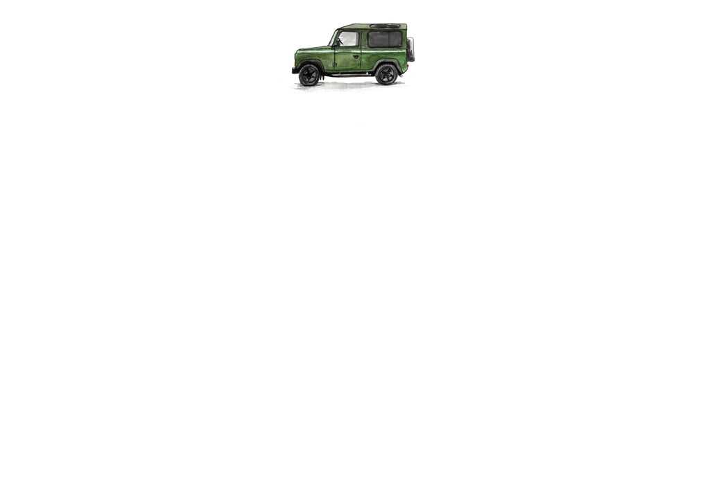 Land Rover 90 Top Notecard Set