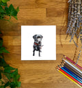 Black Labrador - Ollie Blank Card