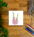 Foxgloves Blank Card