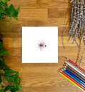 Flyfishing Fly Small Blank Card
