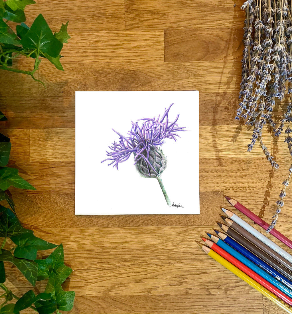 Thistle Greetings Card