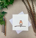 Robin Red Blank Card