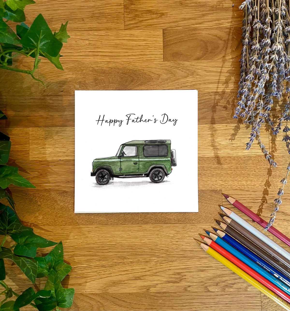 Land Rover 90 Father's Day Card