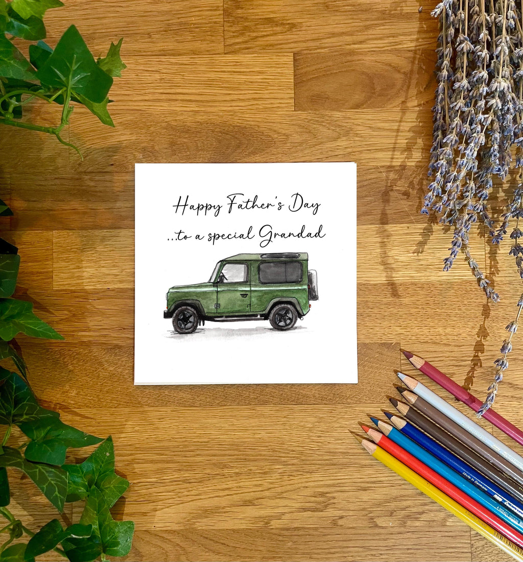 Land Rover 90 Father's Day Card