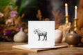 Watercolor Shire Horse Greetings Card