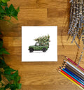 Christmas Land Rover Defender 90 Card