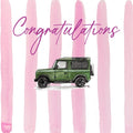 Land Rover 90 Congratulations Card