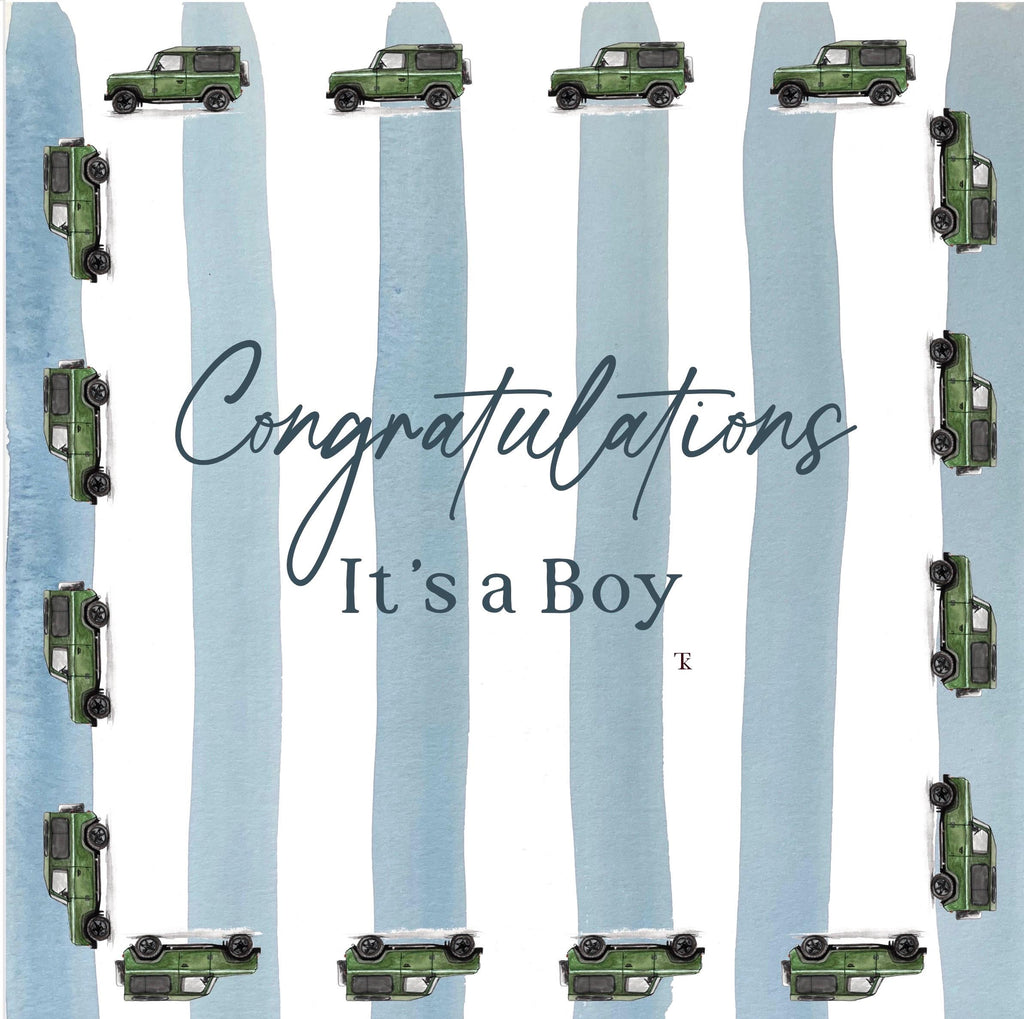 Watercolour Congratulations New Baby Greetings Card