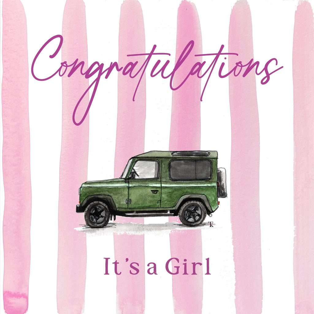 Watercolour Congratulations New Baby Greetings Card