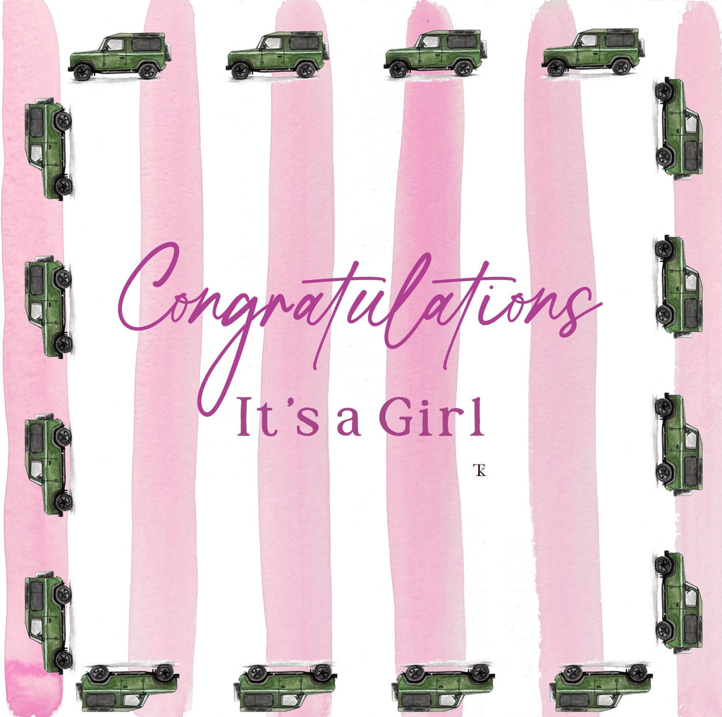 Watercolour Congratulations New Baby Greetings Card